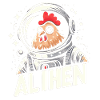 Funny chicken in space