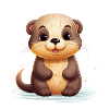 Bébé loutre