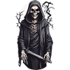 Squelette d’Halloween d’horreur gothique