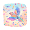 Oiseau en plein vol