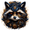 Steampunk Raccoon 2 4x4