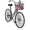 Floral Embellished Bicycle