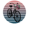 Floral Verziertes Fahrrad