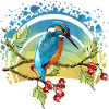 Bunter Vogel