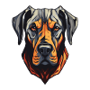 Great Dane Dog Head