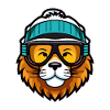 Lion Snowboard Ski Goggles Comic