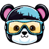Bear Ski Goggles Comic