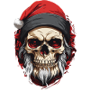 Santa's Festive Skull Dreams