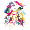 Graphic "Lady with Hat"