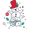 Snowman. Merry Christmas.