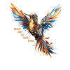 Cooler Vogel für Frieden