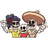 Mexican Skeleton Family