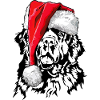 Santa Newfoundland Christmas Dogs Wilsigns