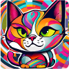 Cat in Graffiti Style