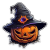 Halloween - Pumpkin Witch Hat