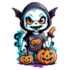 Halloween - Monster with Bat Hat