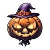 Halloween - Pumpkin Witch Hat