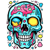 Cartoon Dreams: Bubbles Skull