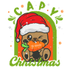 Capybara Weihnachtsbaum Weihnachtsmann