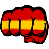 Spain Flag Hand Fist