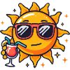 Sun Cocktail Relaxation Star Sun