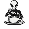 Coffee Drinker Galactic Coffee Master
