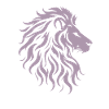 Majestic lion head silhouette