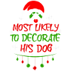 Père Noël chien pour hommes