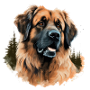 wunderschöner Leonberger Hundeportrait