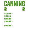 Canning Hourly Rate