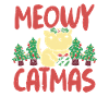 Cat with Santa Claus hat