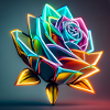 Bunte Rose