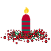 Christmas candle 3