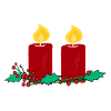 Christmas candles 2