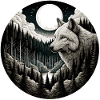Wolf under the 