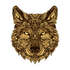 Wolf Kopf Tier