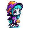 Halloween - Witch with Bat Hat