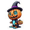 Halloween - Pumpkin Witch Hat Manga