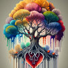 bunter Baum