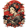 Japanese Mountain Flower Woman