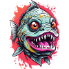 Piranha Fisch - Cool & Gefährlich