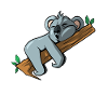 Sleeping Koala Bear
