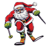 Ski Santa Clause Santa Claus