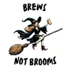 brews not brooms in halloween