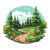 the peaceful forest