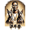 Rapper with Dobermans