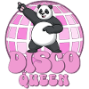 Disco Queen Panda 70s Disco Ball Disco Queen