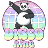 Discoking Panda anni ' 70 Disco Ball Disco King