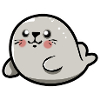 Bébé phoque chibi kawaii