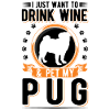 Pug and wine